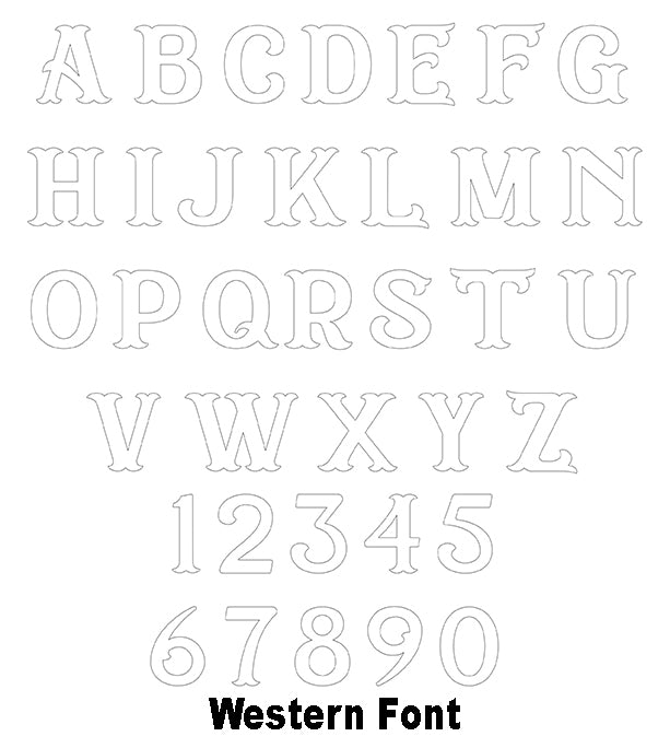 Western Headline Full Alphabet Stencil by StudioR12 Old West Lettering Stencils Reusable Template for Crafts Select Size 15 x 15 inch Sheet