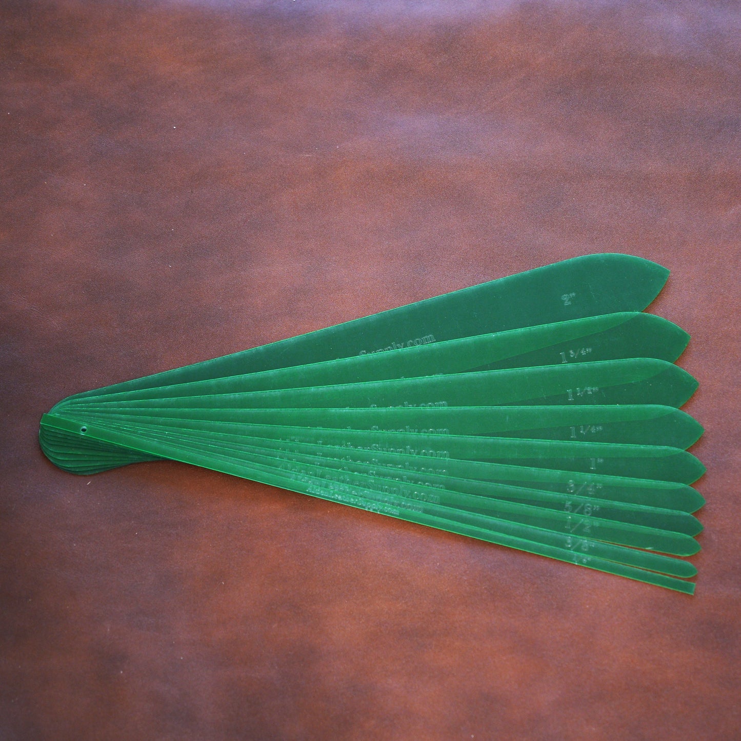 English Point Half Round Strap Templates