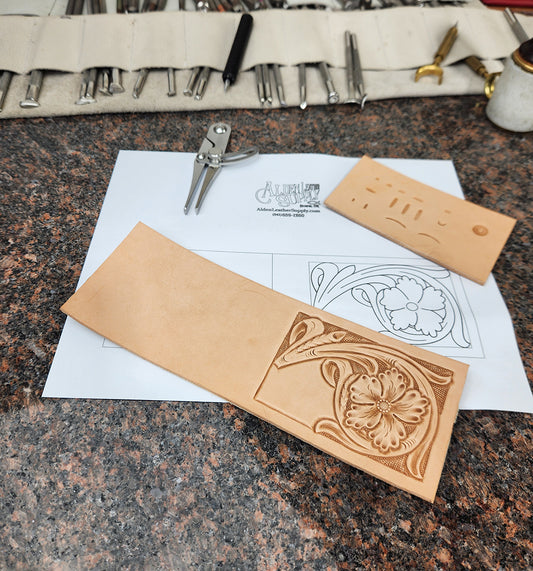March Floral Bifold Money Clip Wallet