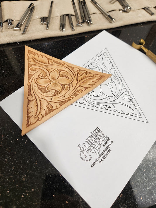 April Triangle Valet Tray Center Pattern