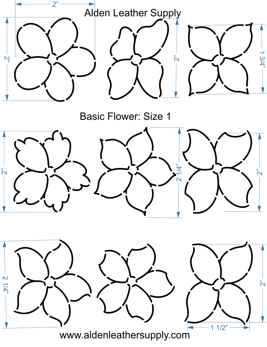 Flower Stencils – Alden Leather Supply LLC flower-stencils-alden-leather-supply-llc