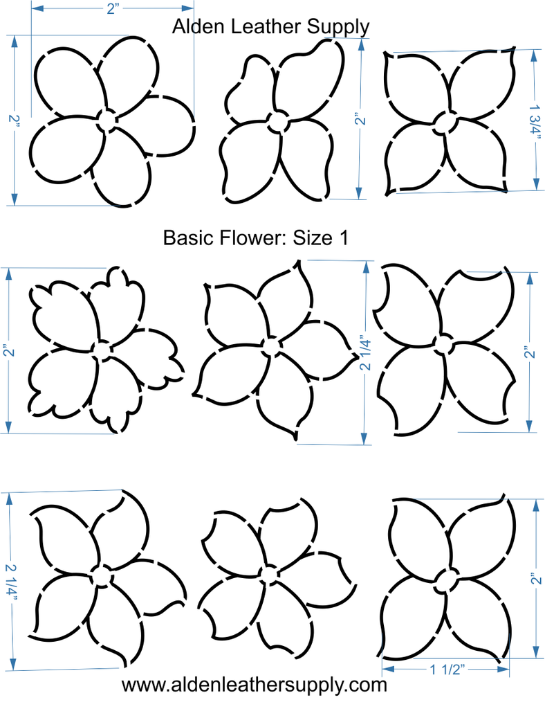 Flower Stencils – Alden Leather Supply LLC flower-stencils-alden-leather-supply-llc