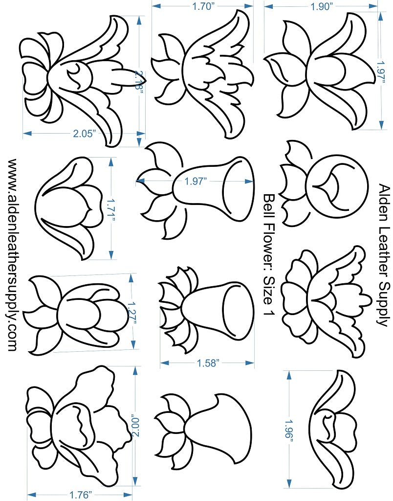 flower-stencils-alden-leather-supply-llc for Free Printable Flower Stencil Templates Flower Stencils – Alden Leather Supply LLC for Free Printable Flower Stencil Templates