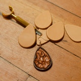 Tear Drop Leather Earring Blanks