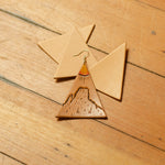 Triangle Leather Earring Blanks