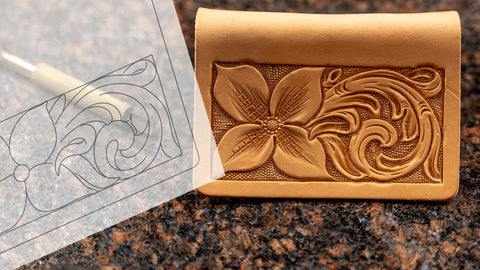 Floral Bifold Credit Card Wallet Downloadable Pattern