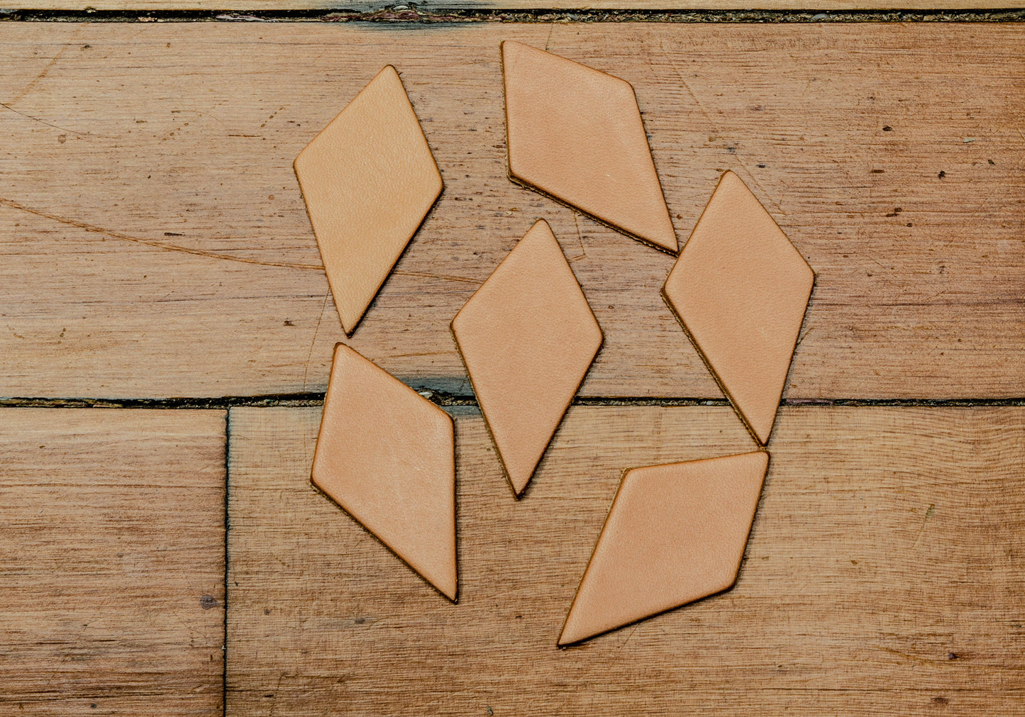 Tear Drop Diamond Leather Earring Blanks