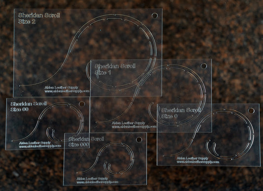Sheridan Scroll Layout Stencil