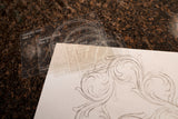 Sheridan Scroll Layout Stencil