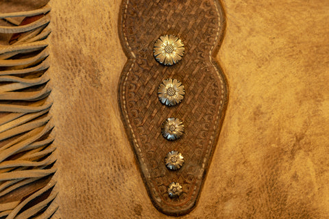 PH Casting- White Bronze Flower Conchos